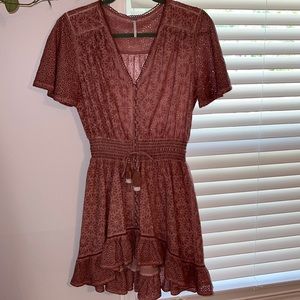 So pretty!!! YFB distressed pink dress